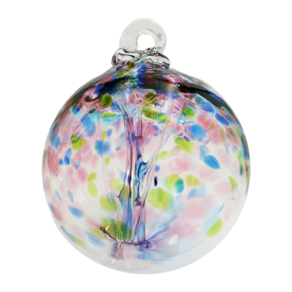 Dale Tiffany AS22236-D4 Tree of Life - Hope Hand Blown Art Glass Ornament-4"D