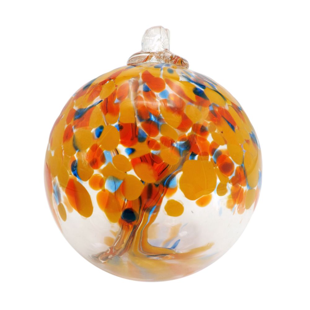 Dale Tiffany AS22237-D4 Tree of Life - Aura Hand Blown Art Glass Ornament-4"D