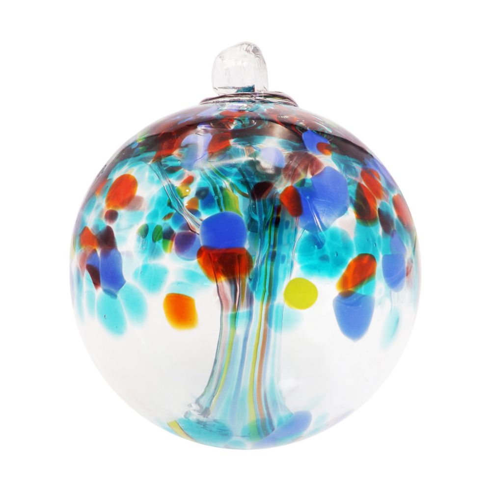 Dale Tiffany AS22238-D8 Tree of Life - Devotion Hand Blown Art Glass Ornament-8"D