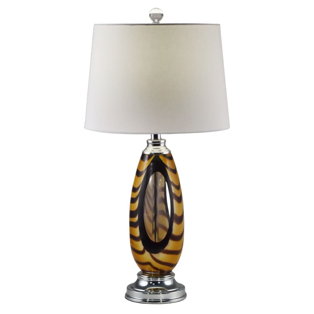 Dale Tiffany AT17086 Bengal Tiger Art Glass Table Lamp