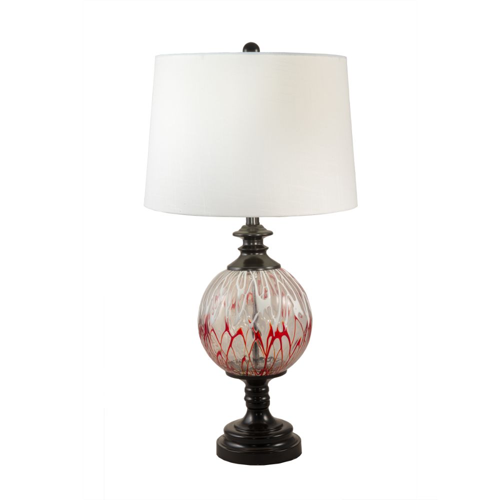 Dale Tiffany AT18323 Halen Globe Painted Crystal Table Lamp