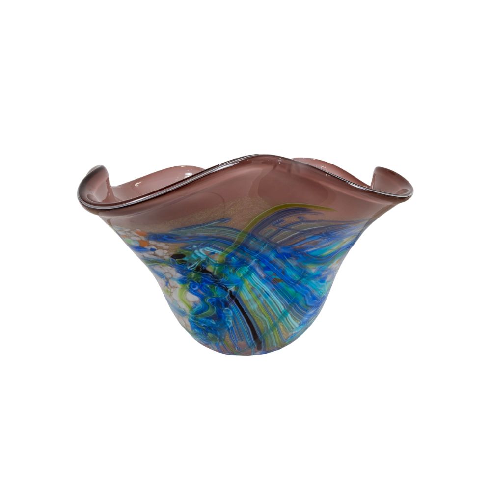 Dale Tiffany AV19135 Allesia Hand Blown Art Glass Bowl