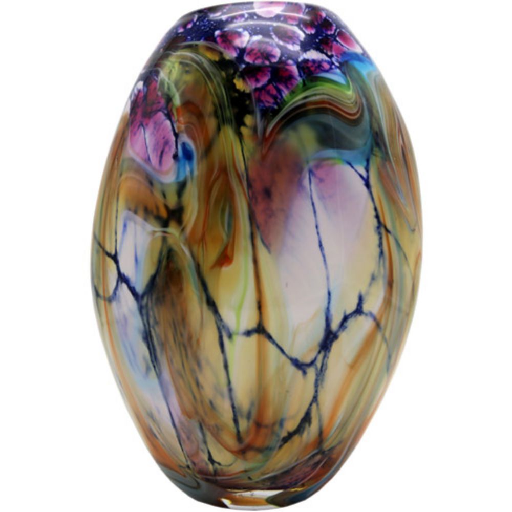 Dale Tiffany AV20348 Cuzzano Hand Blown Art Glass Vase