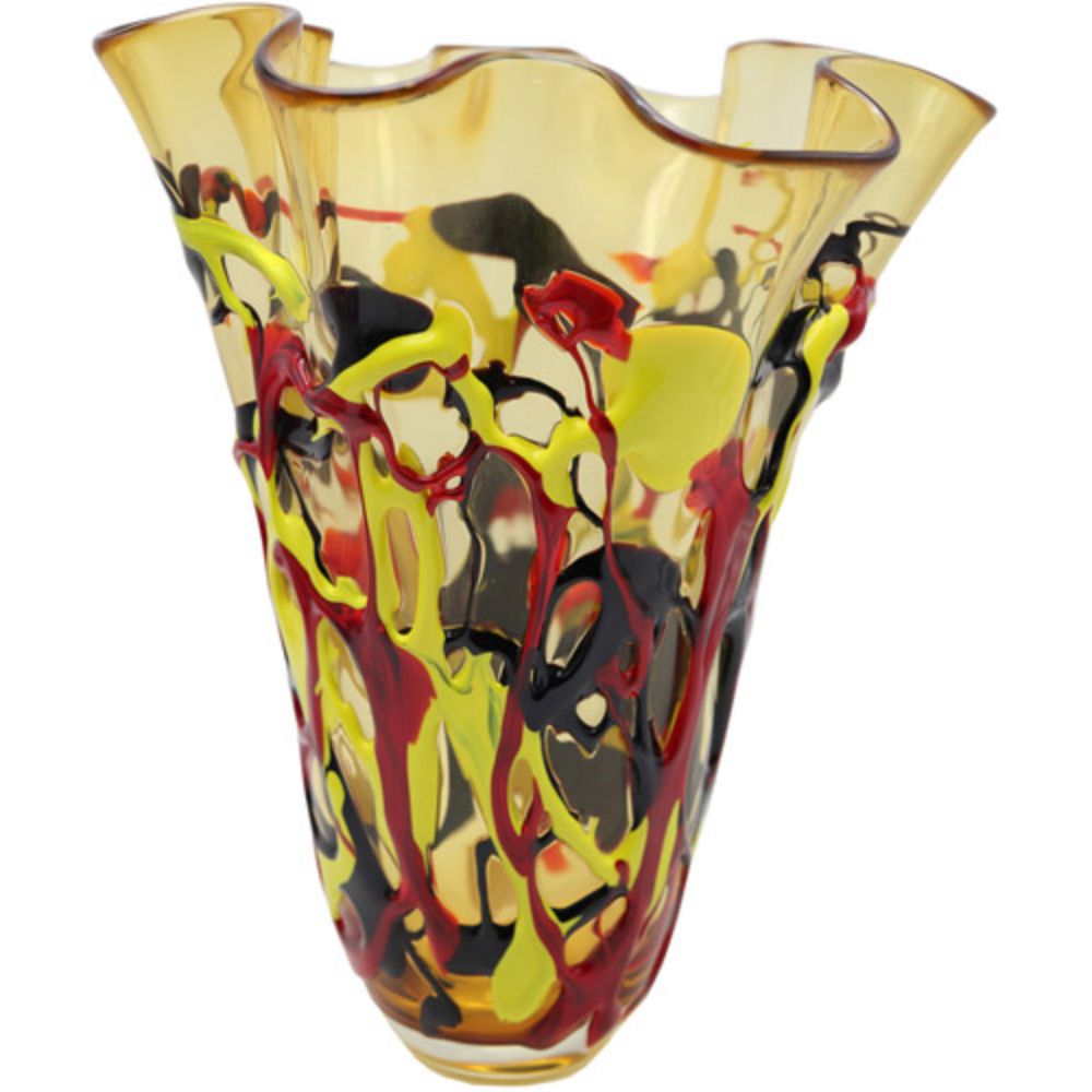Dale Tiffany AV20358 Senisa Hand Blown Art Glass Vase