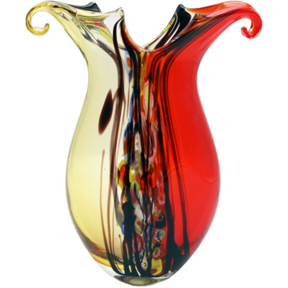 Dale Tiffany AV20360 Cecile Hand Blown Art Glass Vase