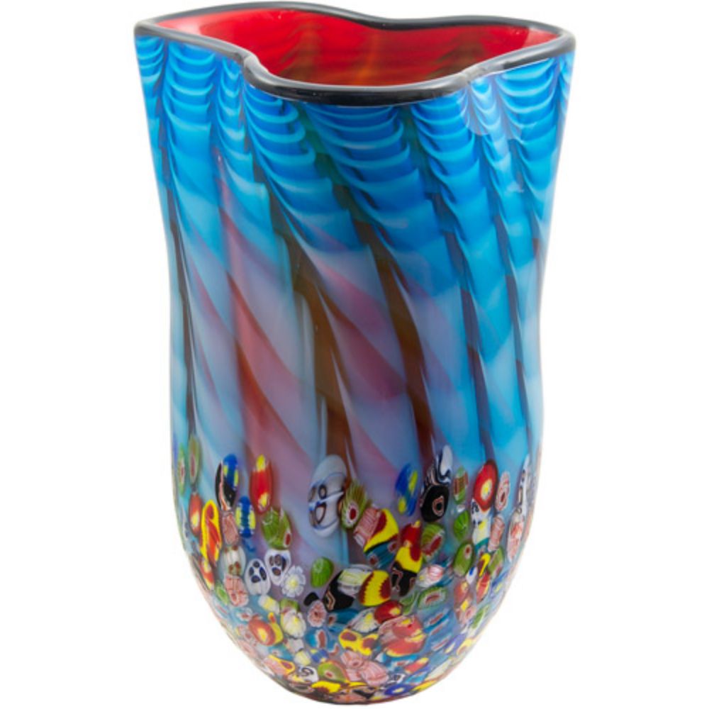 Dale Tiffany AV21007 Tangelo Hand Blown Art Glass Vase