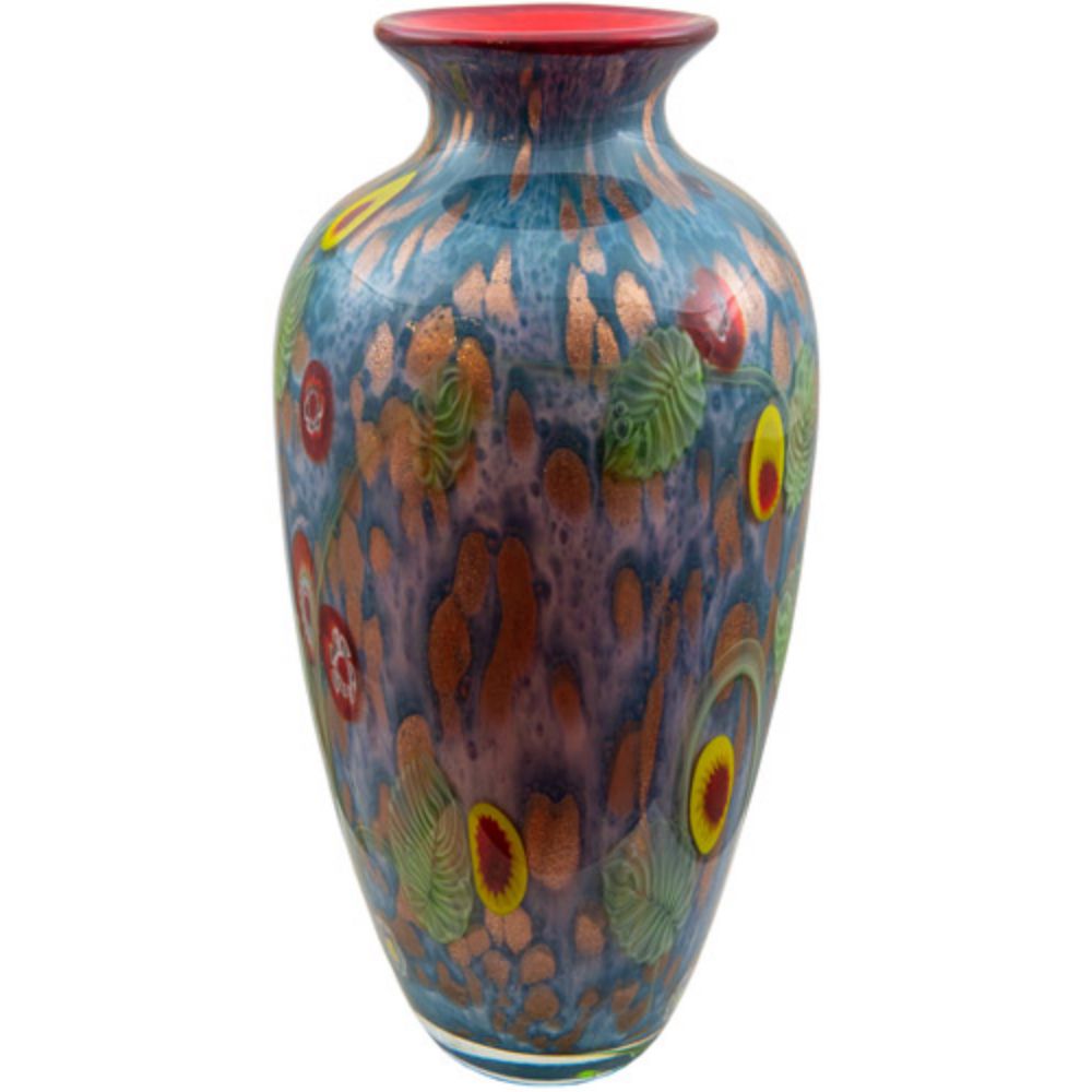 Dale Tiffany AV21009 Tesoro Hand Blown Art Glass Vase