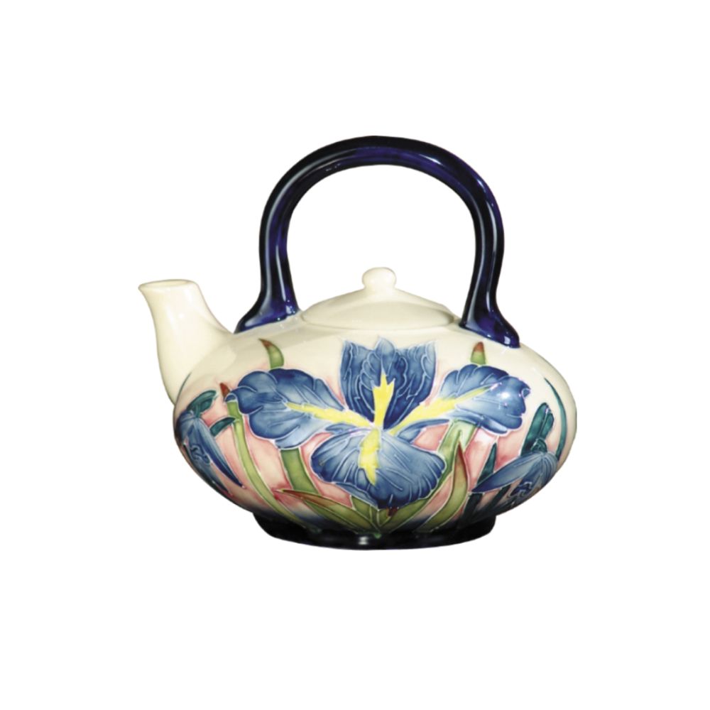 Dale Tiffany PA500215 Iris Hand Painted Porcelain Tea Pot