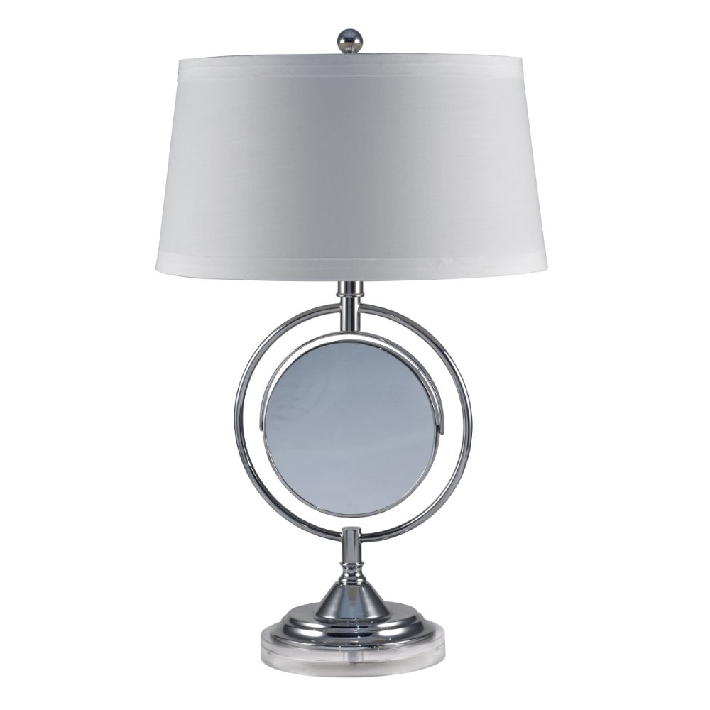 Dale Tiffany PT12301 Contessa Table Lamp With Mirror in Chrome