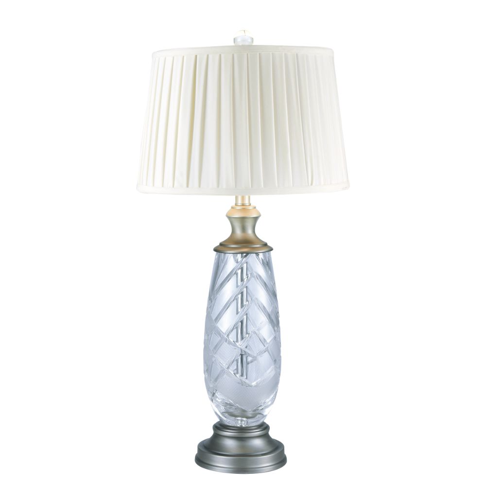 Dale Tiffany SGT17164F Lake Butler 24% Lead Crystal Table Lamp
