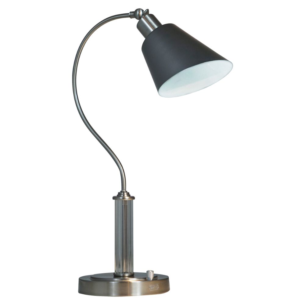 Dale Tiffany SPT18190LED-U Multi-Direction LED Desk Lamp With USB Charger in Polished Nickel