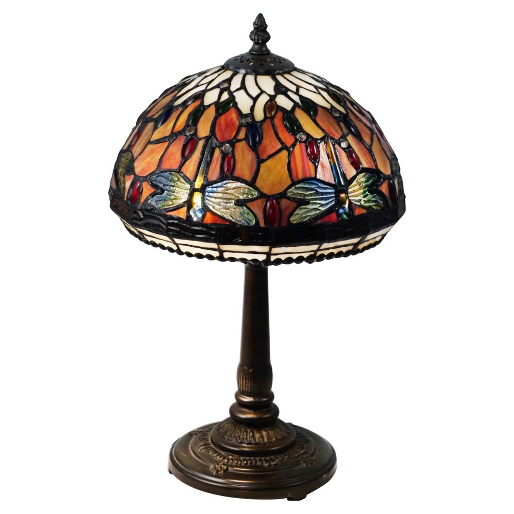 Dale Tiffany STT18309 Tavis Dragonfly Tiffany Table Lamp