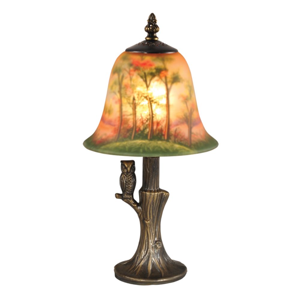 Dale Tiffany TA15149 HAND PAINTED WITH OWL ACCENT LAMP