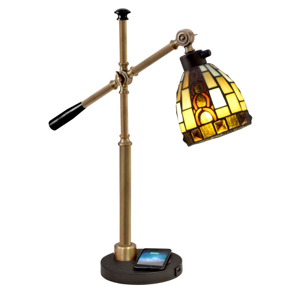 Dale Tiffany TA18213WU Baroque Tiffany Accent Lamp 