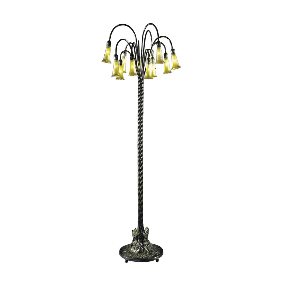 Dale Tiffany TF15129 12-LIGHT GOLD LILY FLOOR LAMP