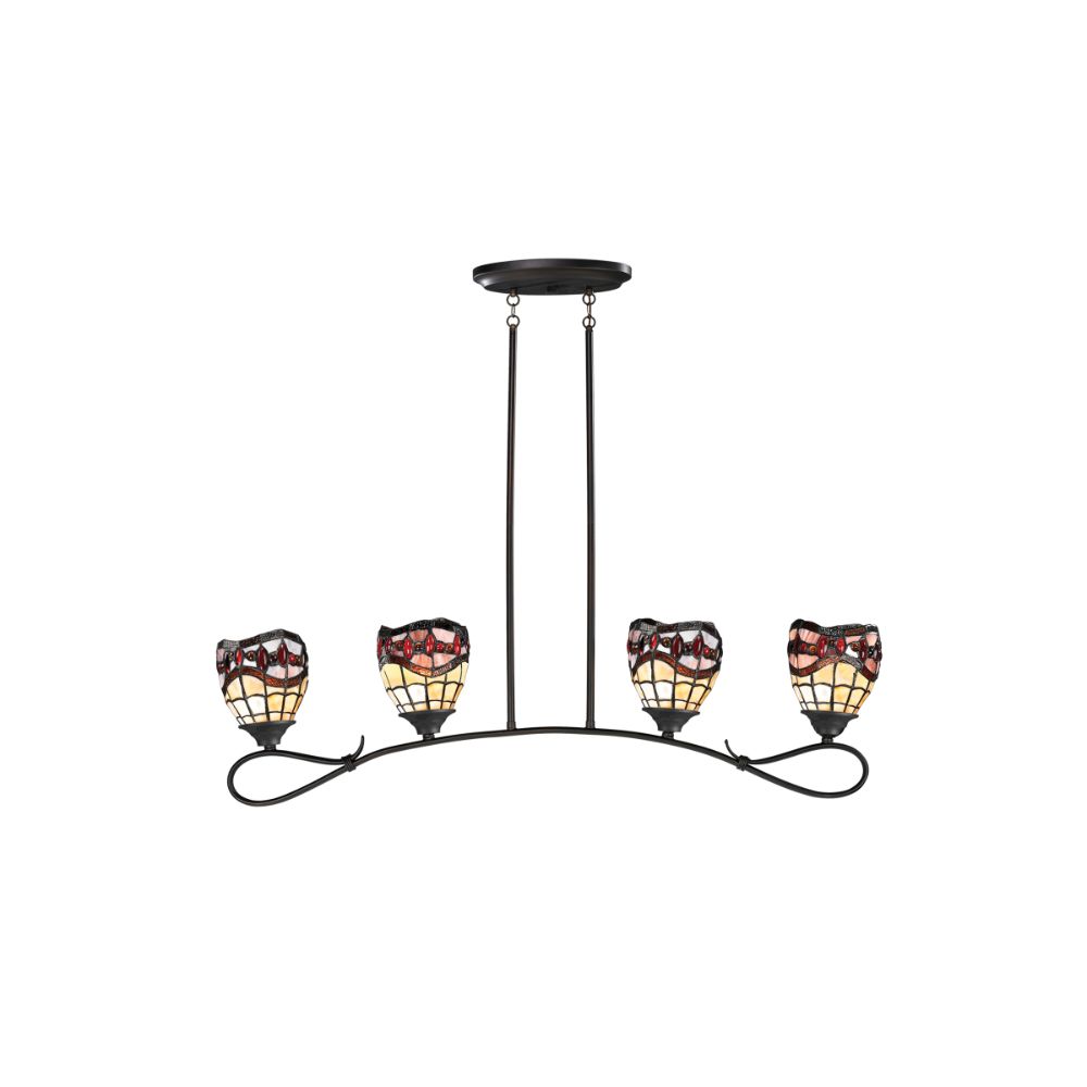 Dale Tiffany TH12427 FALL RIVER 4-LIGHT HANGING FIXTURE