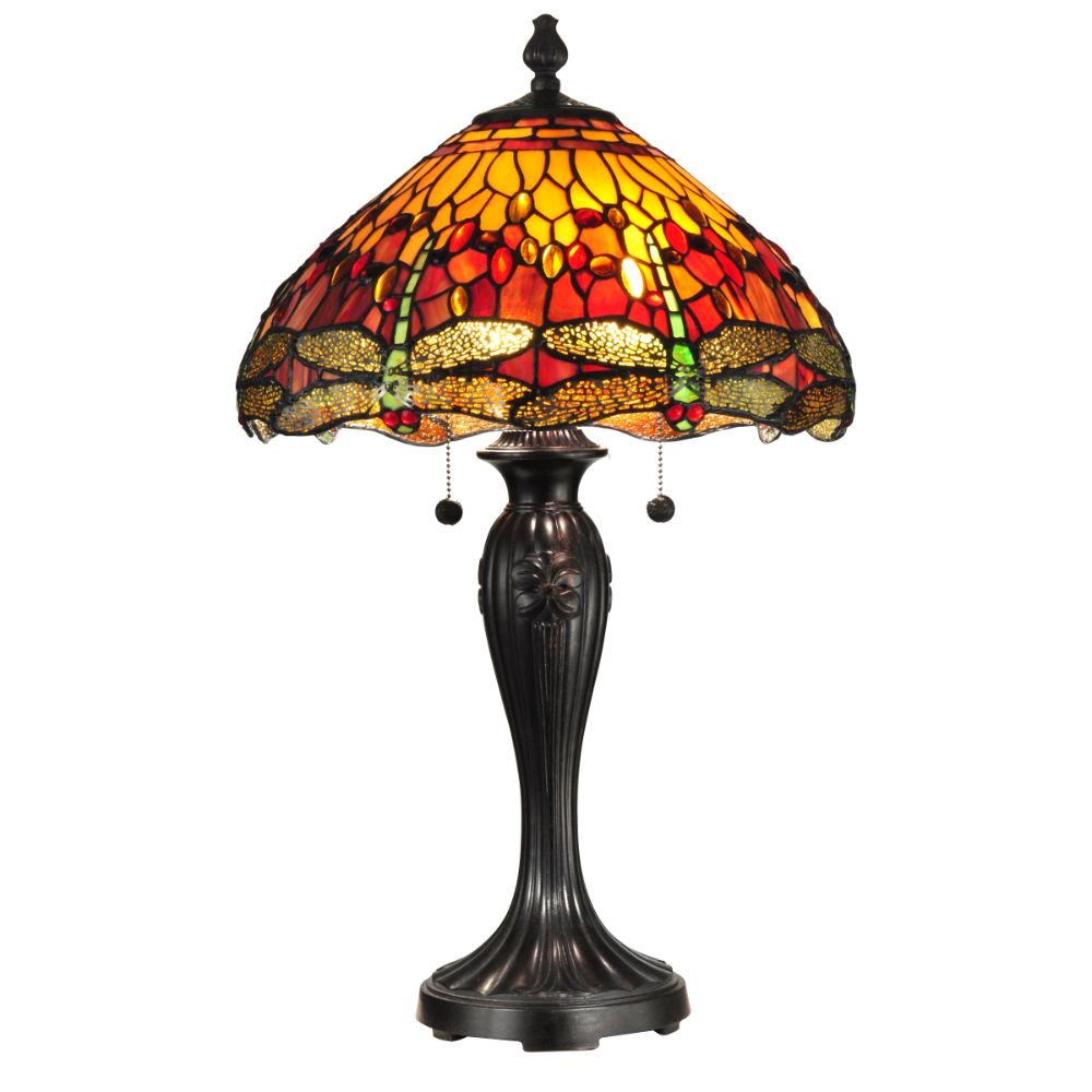 Dale Tiffany TT12269 Reves Dragonfly Table Lamp