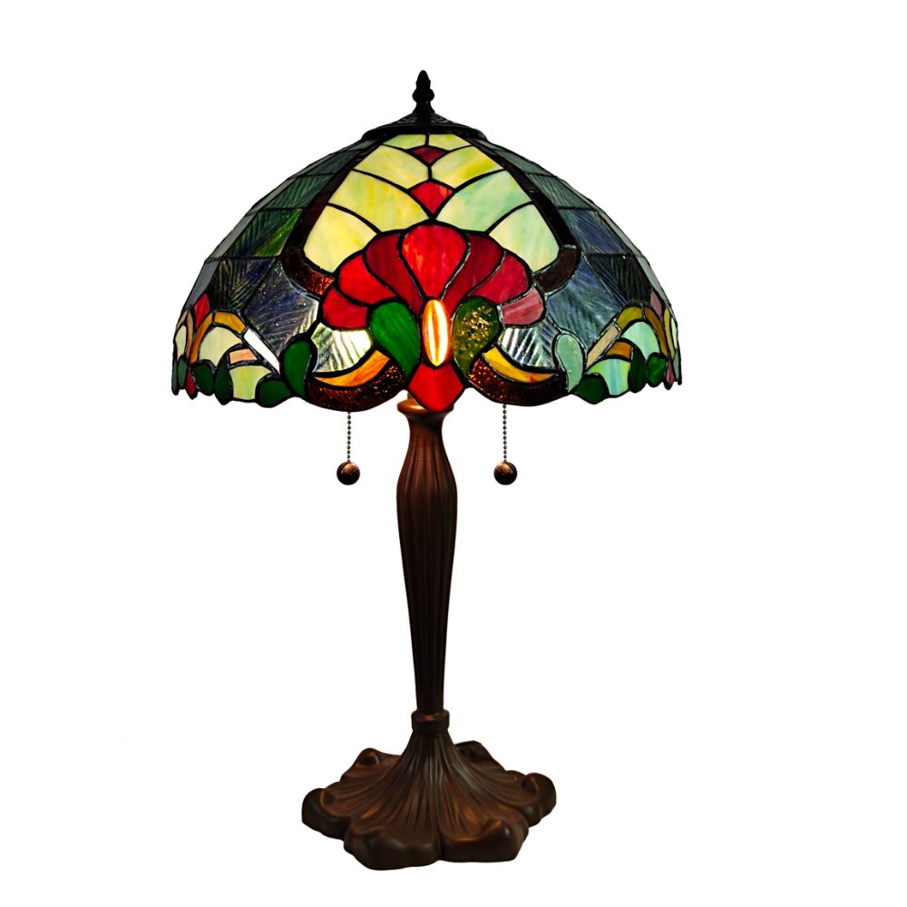 Dale Tiffany TT21201 Rapallo Tiffany Table Lamp in Brown
