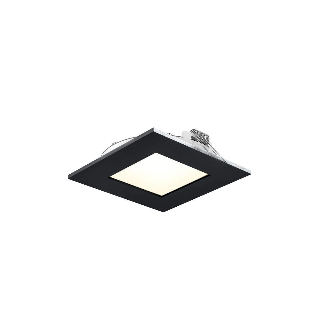 Dals Lighting 5004SQ-CC-BK Multi CCT Slim Square Recessed Panel Light in Black