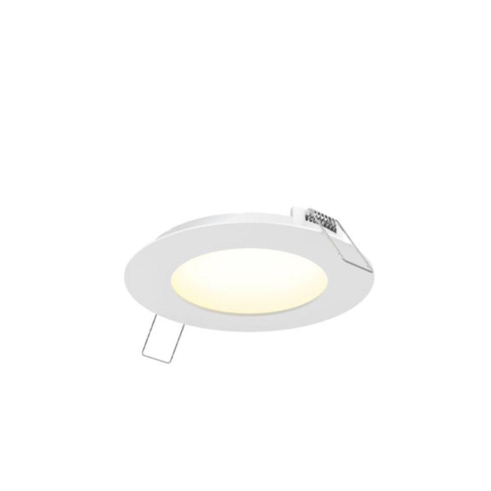 Dals Lighting 5005-CC-WH Multi CCT Slim Round Recessed Panel Light in White