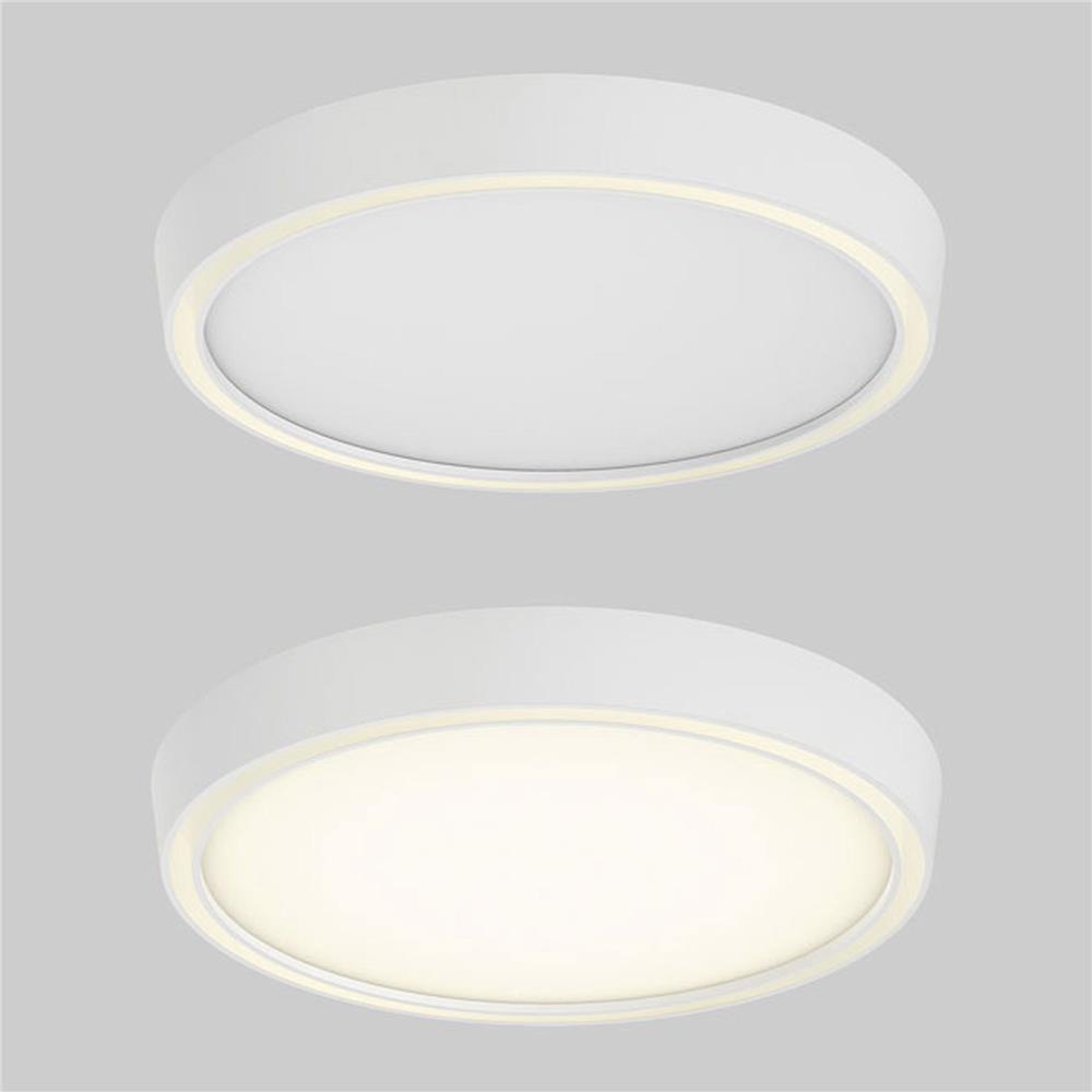 Dals Lighting CFR12-3K-WH Bloom 12 Inch Dual-Light Dimmable LED Flush Mount in White