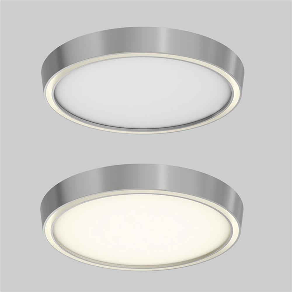 Dals Lighting CFR12-3K-SN Bloom 12 Inch Dual-Light Dimmable LED Flush Mount in Satin Nickel