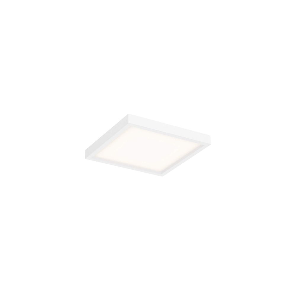 Dals Lighting 7205SQ-WH 5 Inch Slim Square LED Flush Mount in White