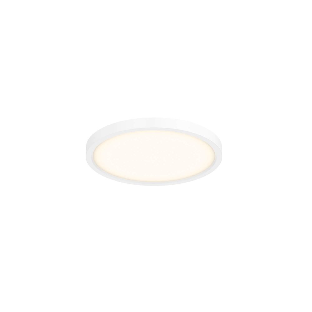Dals Lighting 7207-WH 7 Inch Slim Round LED Flush Mount in White