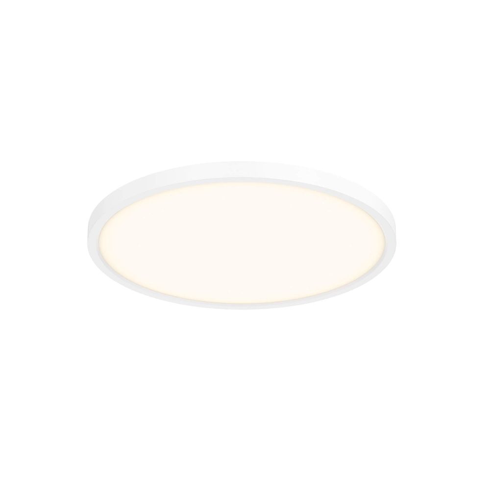 Dals Lighting 7209-WH 9 Inch Slim Round LED Flush Mount in White