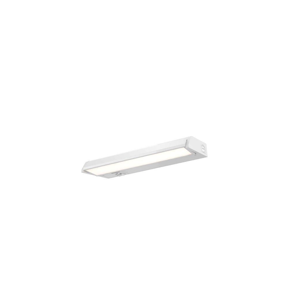 Dals Lighting 9012CC-WH 12 Inch CCT Hardwired Linear Under Cabinet Light in White