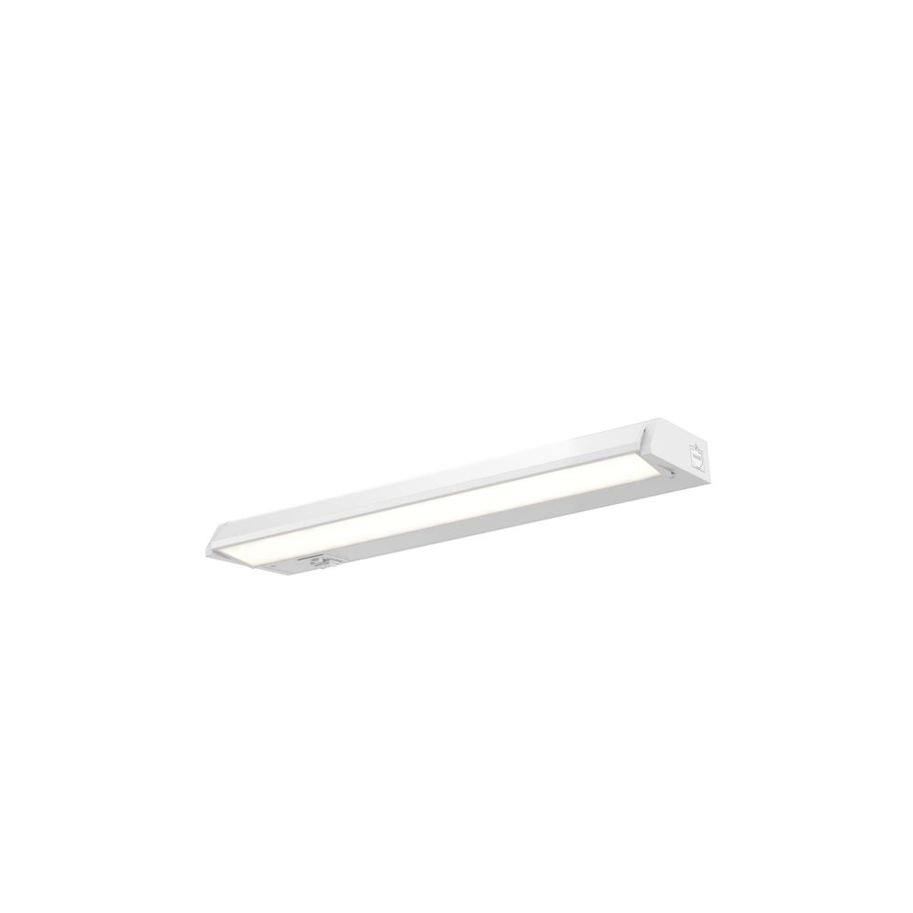 Dals Lighting 9018CC-WH 18 Inch CCT Hardwired Linear Under Cabinet Light in White