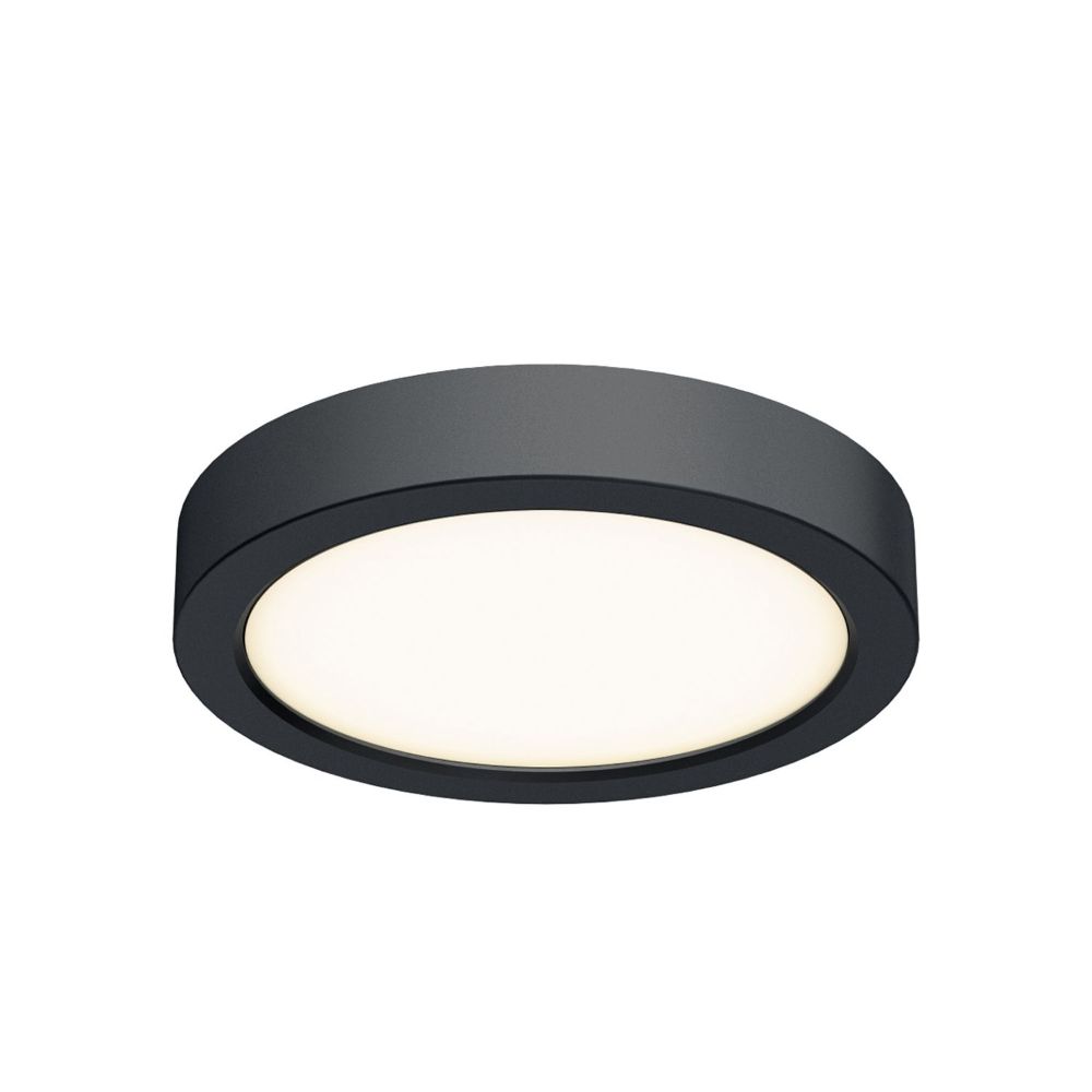 Dals Lighting CFLEDR06-CC-BK 6 Inch Round Indoor/Outdoor LED Flush Mount in Black