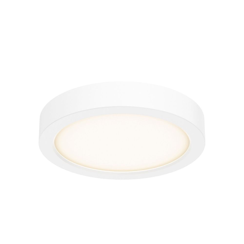 Dals Lighting CFLEDR06-CC-WH 6 Inch Round Indoor/Outdoor LED Flush Mount in White