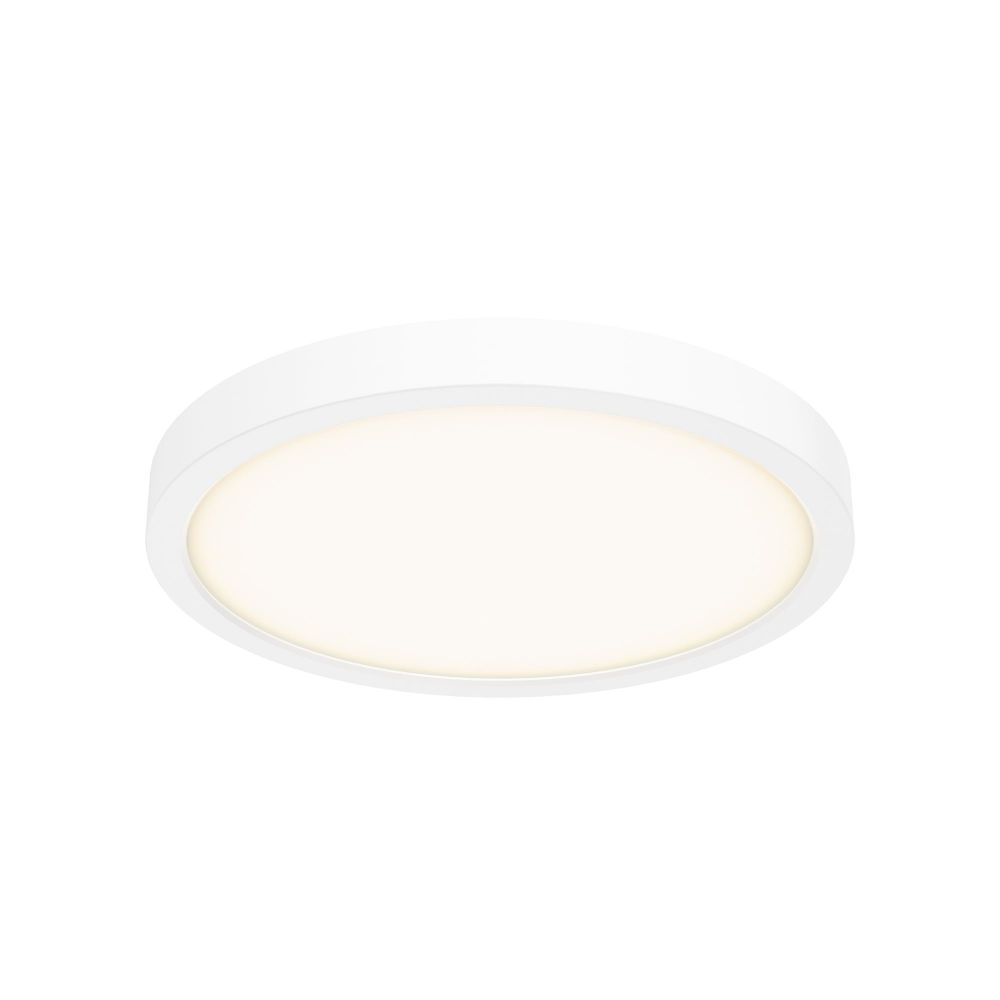 Dals Lighting CFLEDR10-CC-WH 10 Inch Round Indoor/Outdoor LED Flush Mount in White