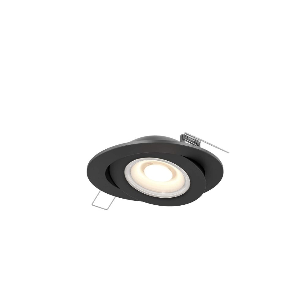 Dals Lighting FGM4-CC-BK Multi CCT Flat LED Recessed Gimbal in Black