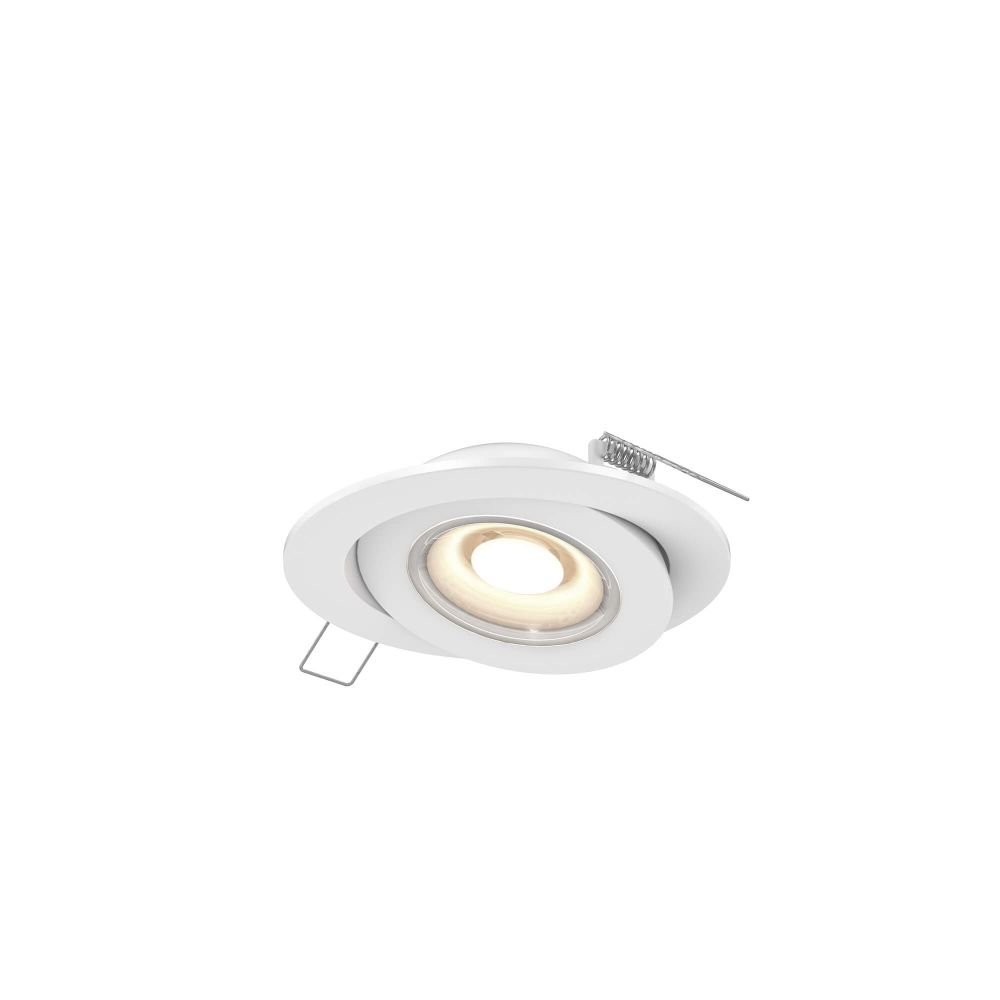 Dals Lighting FGM4-CC-WH Multi CCT Flat LED Recessed Gimbal in White