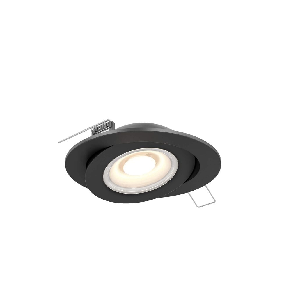Dals Lighting FGM6-CC-BK Multi CCT Flat LED Recessed Gimbal in Black