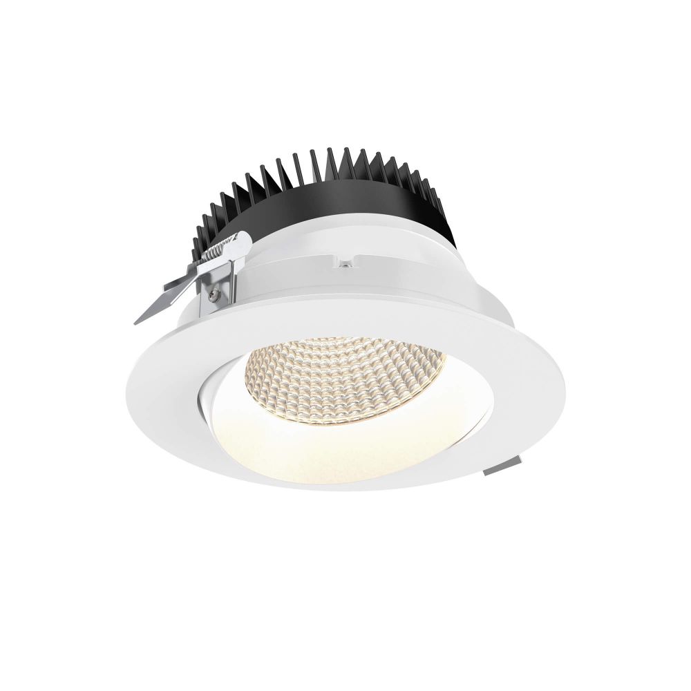 Dals Lighting GBR06-CC-WH Recessed 6" Regressed Gimbal Downlight in White