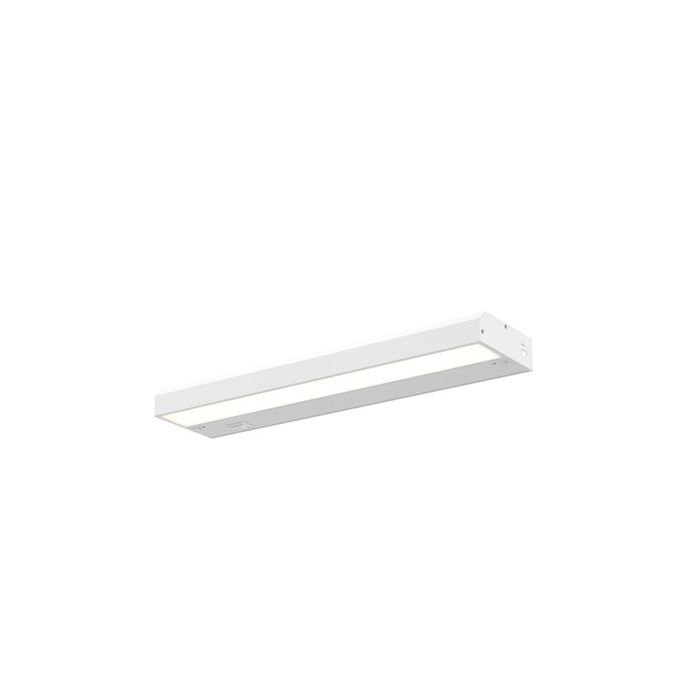 Dals Lighting HLF18-3K-WH 18 Inch Hardwired LED Under Cabinet Linear Light in White