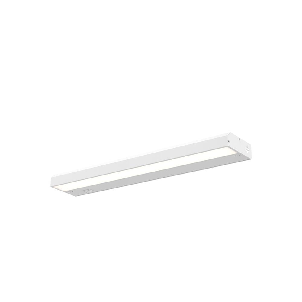 Dals Lighting HLF24-3K-WH 24 Inch Hardwired LED Under Cabinet Linear Light in White