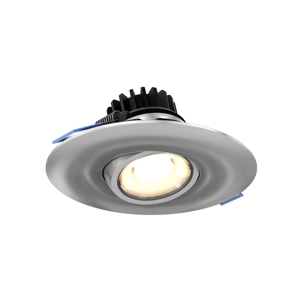 Dals Lighting LEDDOWNG4-SN 4" LED Round Gimbal Recessed Light, 8W, 3000k, 500 Lumens 90 CRI - Sn