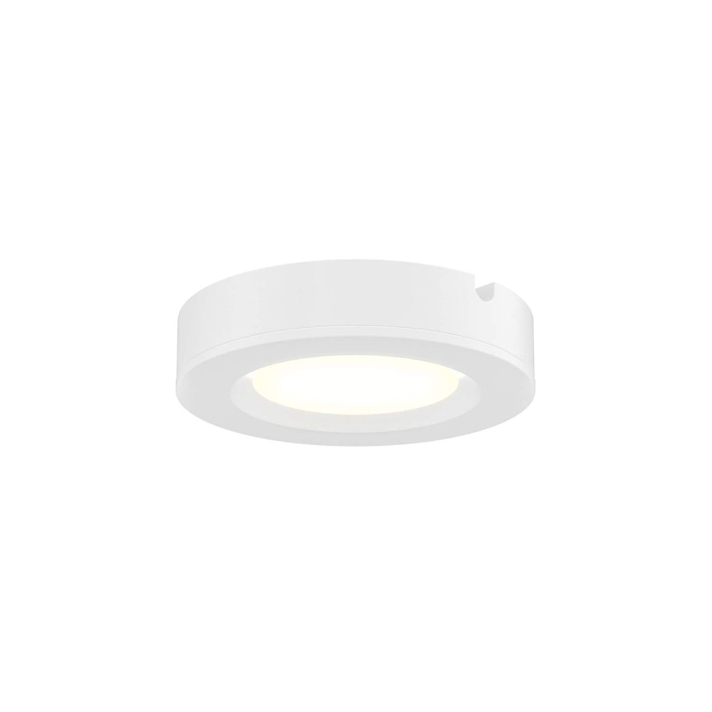 Dals Lighting LEDRDP18-WH 2-in-1 Plastic Puck Light in White