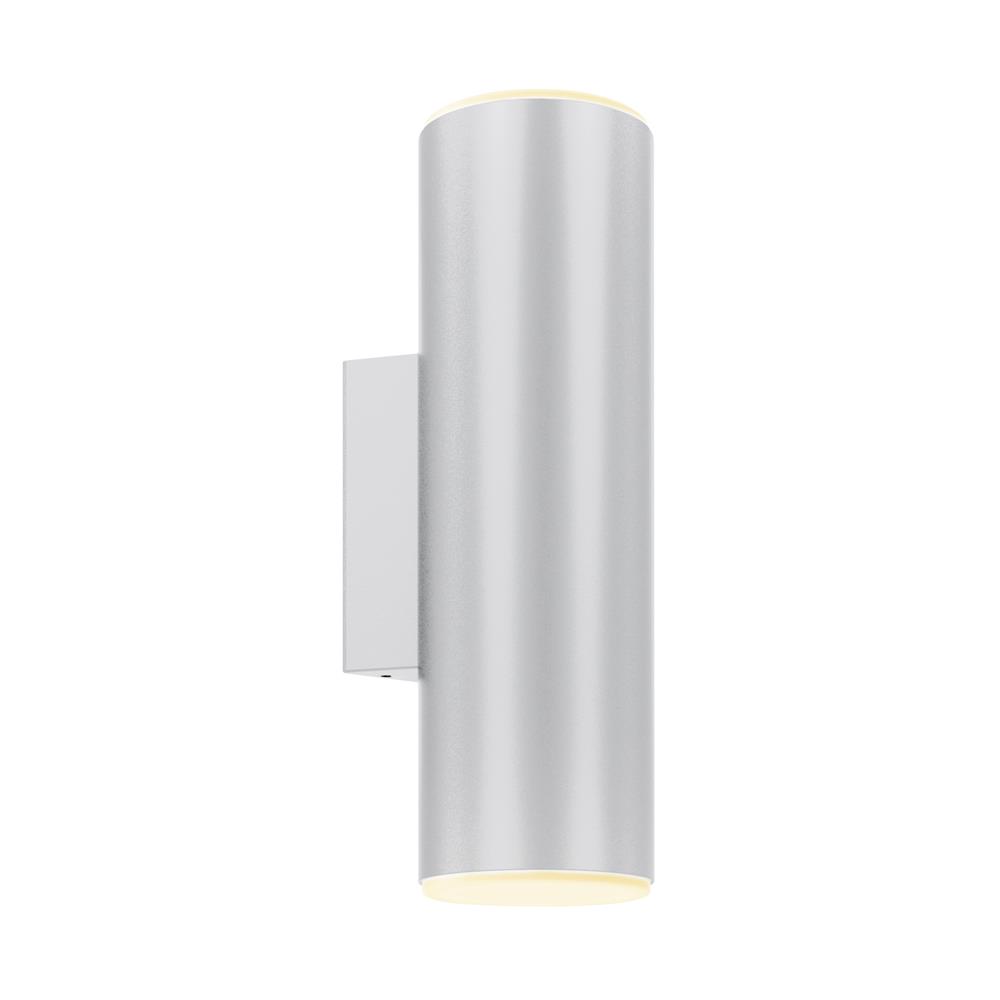 Dals Lighting LEDWALL-A-SG 4 Inch Round Adjustable LED Cylinder Sconce in Silver Gray