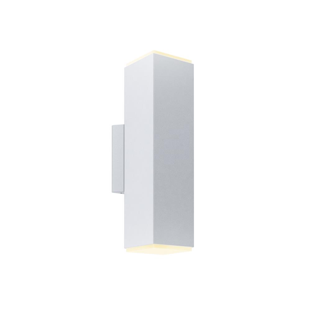 Dals Lighting LEDWALL-B-SG 4 Inch Square Adjustable LED Cylinder Sconce in Satin Grey