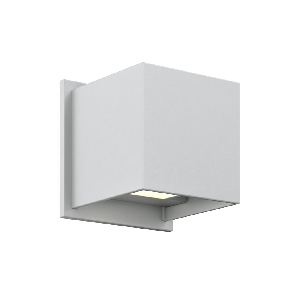 Dals Lighting LEDWALL001D-SG Square Directional Up/Down LED Wall Sconce in Satin Grey