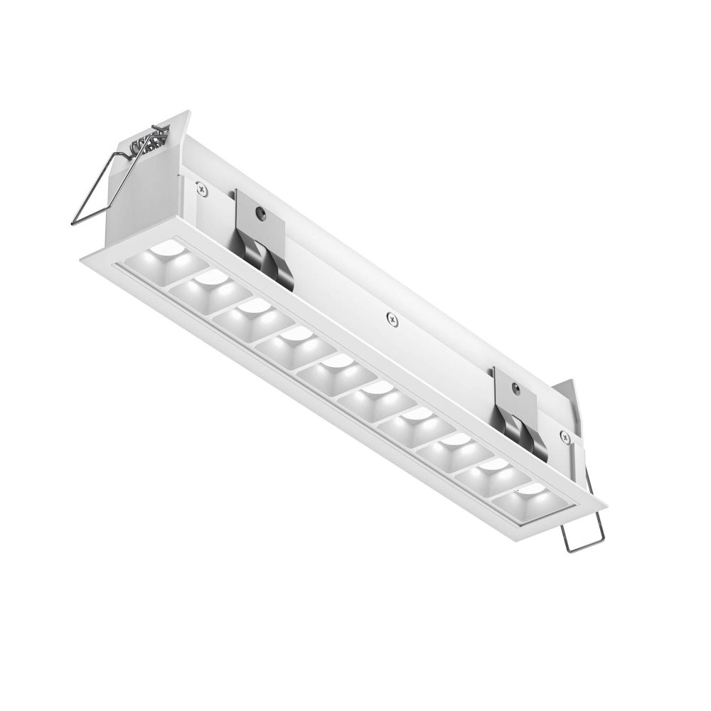 Dals Lighting MSL10-3K-AWH Recessed Linear with 10 Mini Spot Lights in White