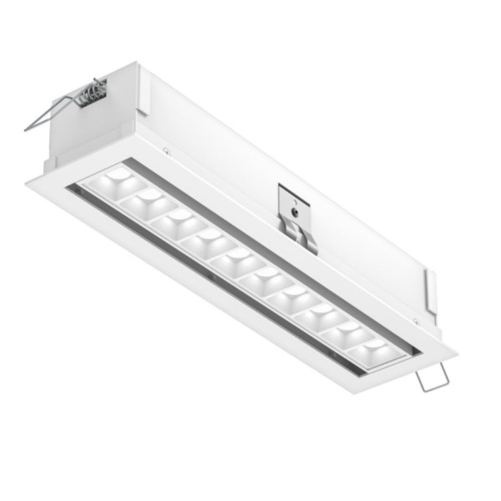 Dals Lighting MSL10G-3K-AWH 10 Light Microspot Adjustable Recessed Down Light in All White