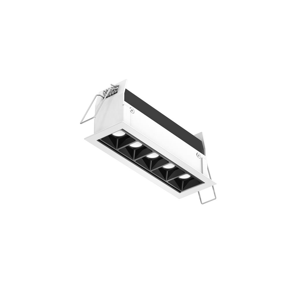 Dals Lighting MSL5-3K-WH Recessed Linear with 5 Mini Spot Lights