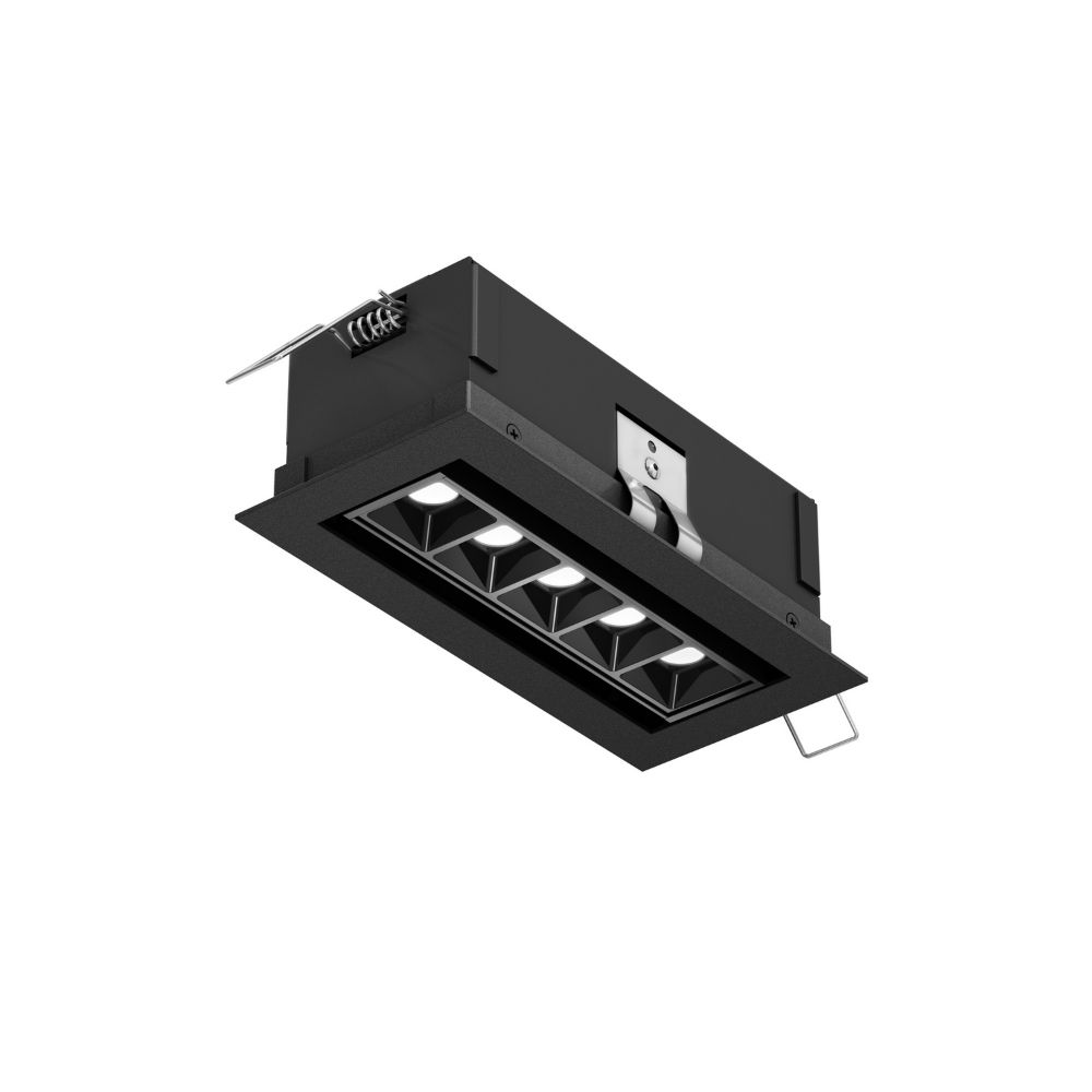 Dals Lighting MSL5G-3K-BK 5 Light Microspot LED Recessed Down Light in Black