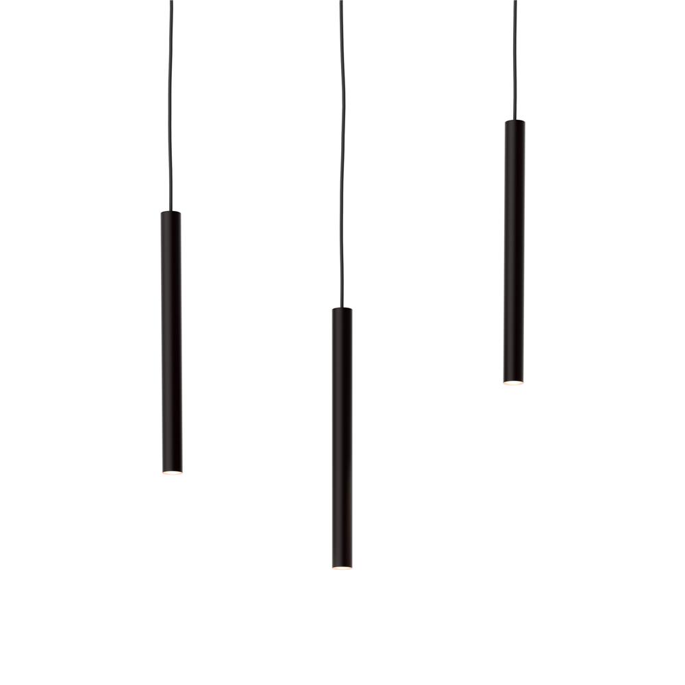 Dals Lighting PDC18-CC-SBA 18 Inch CCT LED Cylinder Pendant Light in Sand Blasted Aluminum